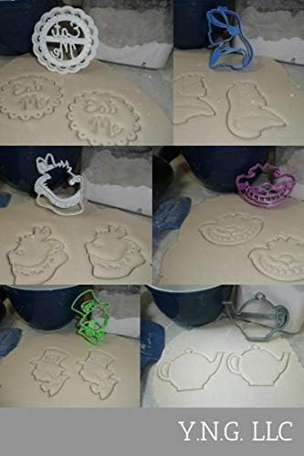 Alice in Wonderland Cookie Cutters Set of 6 USA Made