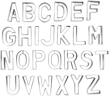 RM International 25 Alphabet Cookie Cutters 26-Piece Set 1