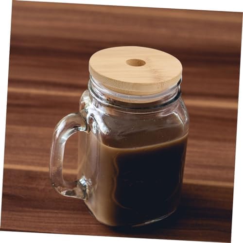 4pcs Mason Jar Lids with Straw Hole Reusable