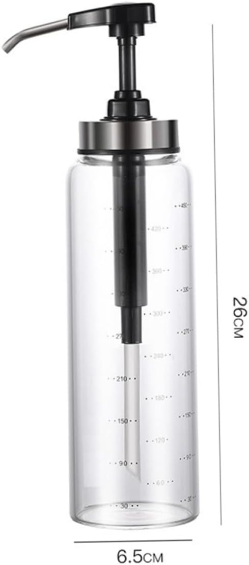 Zerodeko Honey Dispenser Jar with Metal Glass Design