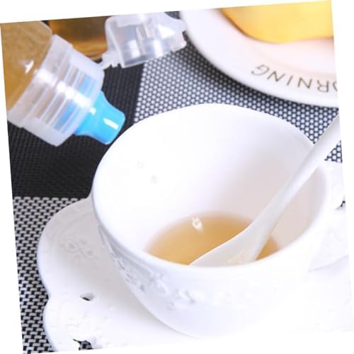 VOSAREA 4Pcs PVC Condiment Storage Bottles Set