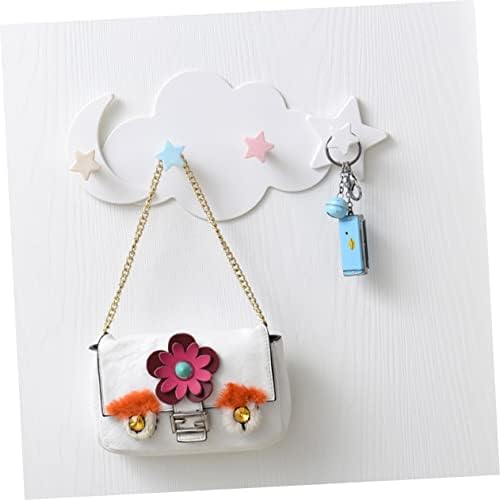 2Pcs Star Moon Wall Hooks for Smooth Surfaces