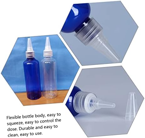 DECHOUS 10 Pack Plastic Condiment Squeeze Bottles for Ketchup Mustard Dressing