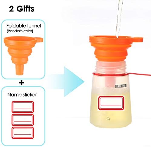 Ondiomn Condiment Squeeze Bottles 2 Pack BPA Free