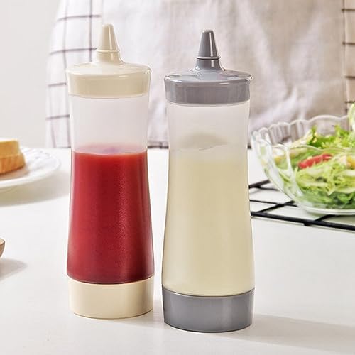 3PCS Reusable Condiment Squeeze Bottles Set