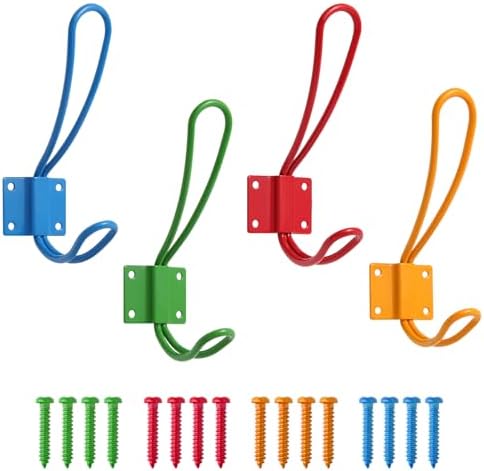 KYSMOTIC Kids Wall Coat Hooks Set of 4