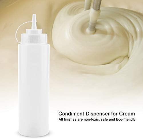 Agatige 24oz Plastic Squeeze Bottles with Lids 10pcs Set
