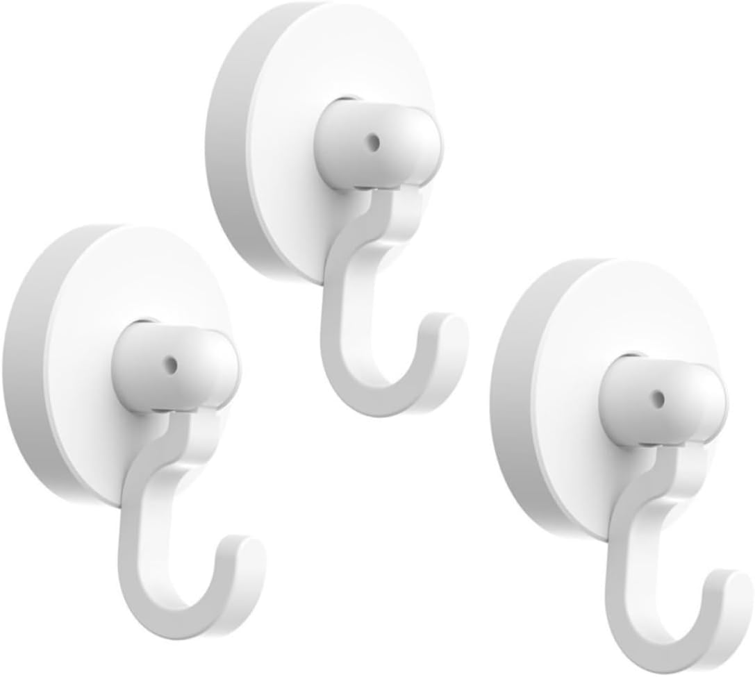 SOLUSTRE 3 Pack Heavy Duty Self-Stick Bathroom Hooks