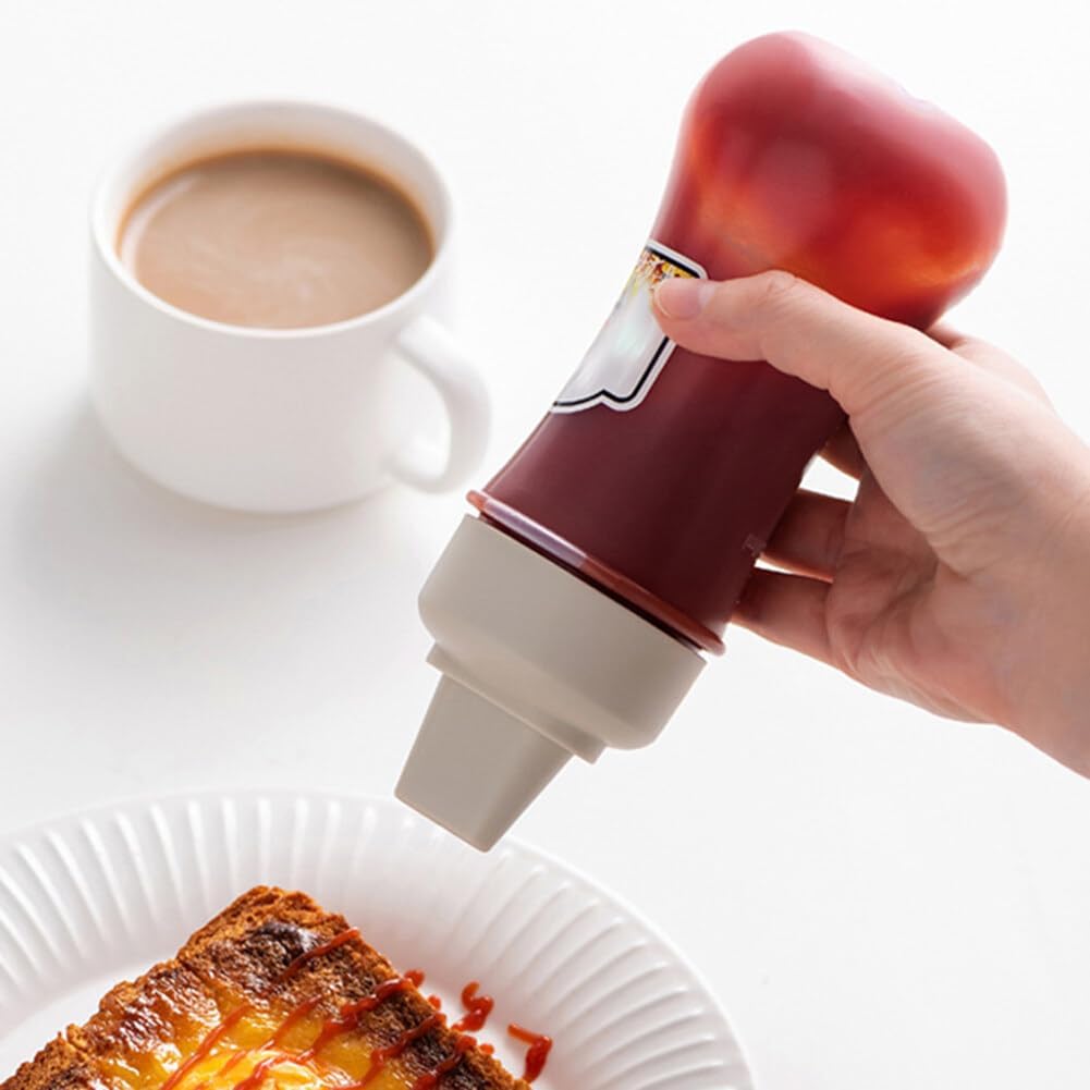 PHEZEN 2PCS 280ml Leak Proof Condiment Bottles