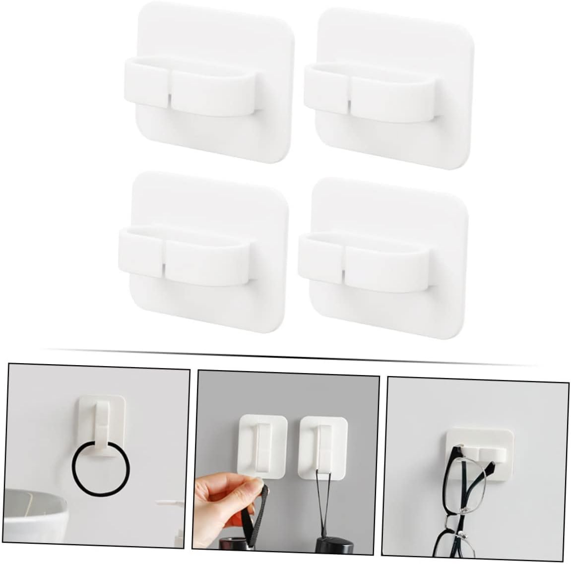 Healifty 4Pcs Wall Mount Spray Bottle Hooks for Organization