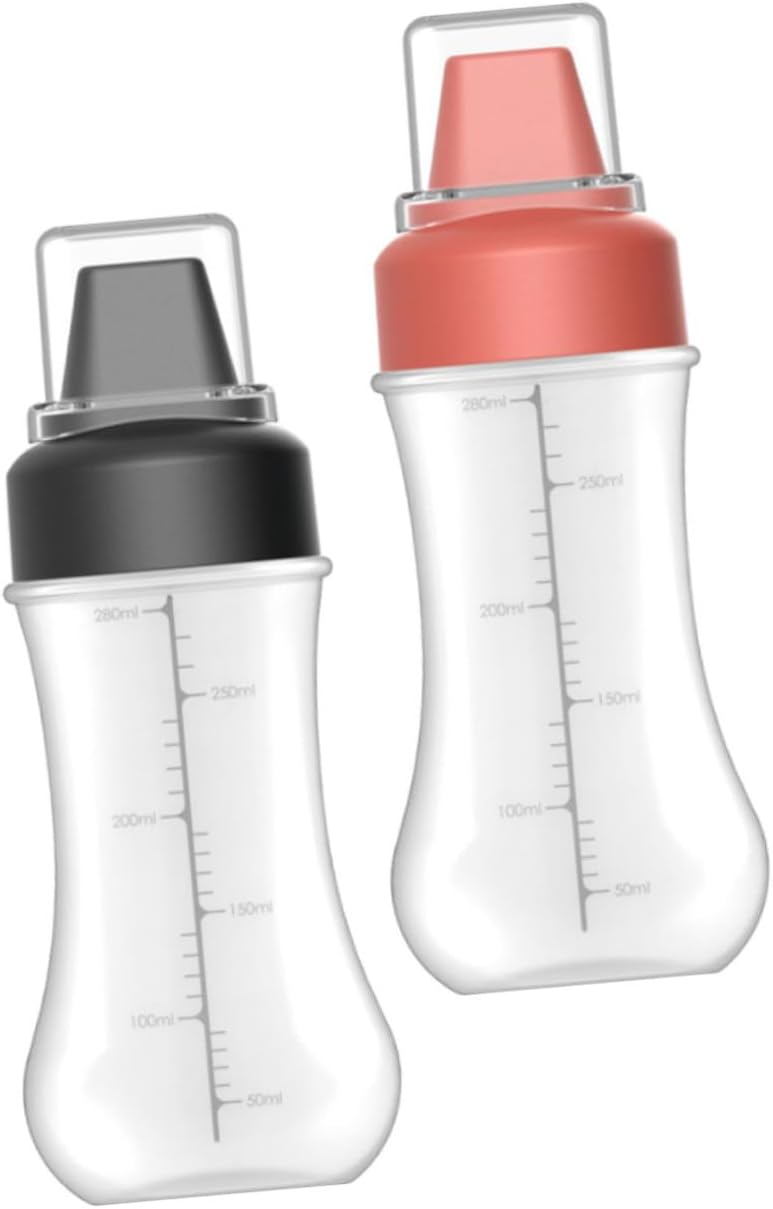 HAKIDZEL 2pcs Condiment Squeeze Bottle Ketchup Dispenser