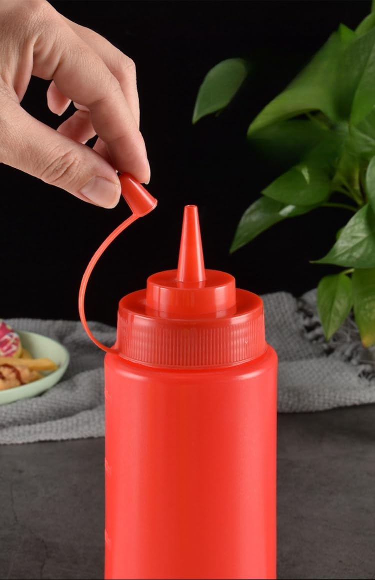 3 Pcs Plastic Squeeze Bottles 32 oz for Condiments