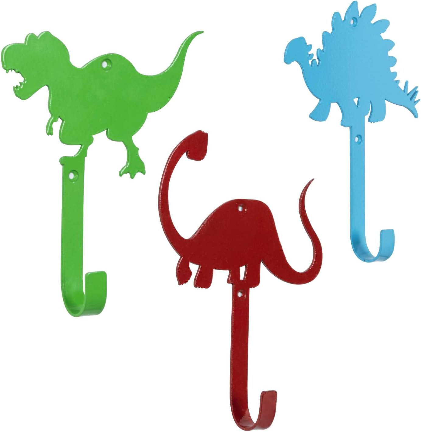 MyGift Fun Dino Coat Hooks 3 Piece Set