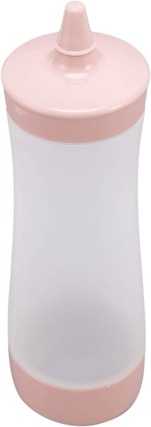 Pasuihcay Pink and Transparent Condiment Squeeze Bottle