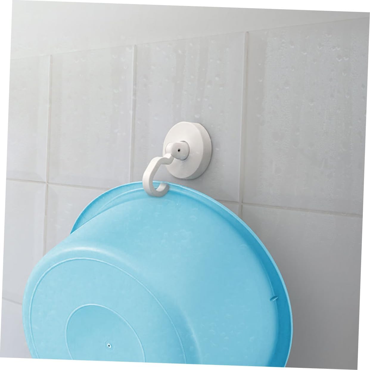VILLFUL Adhesive Shower Door Hooks 3pcs Heavy Duty
