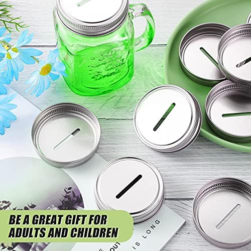 Geiserailie 70mm Stainless Steel Coin Slot Lid 24 Pieces