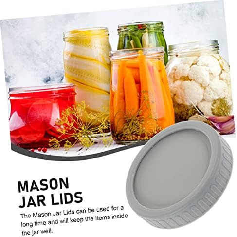 PHENOFICE 2 Pack Wide Mouth Mason Jar Lids Set for Canning