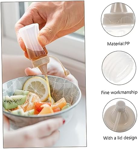 FELTECHELECTR Condiment Bottles Set of 8 for Kitchen Use