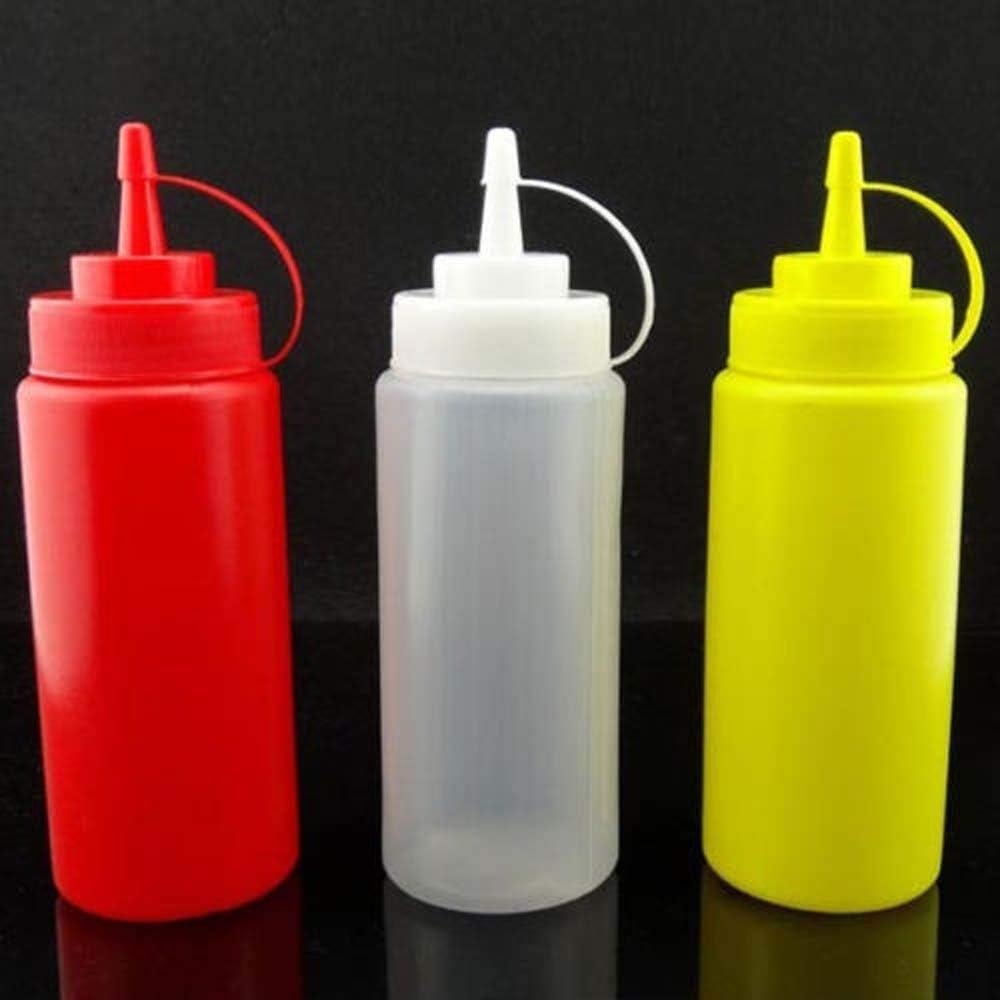 Kasuki Kitchen Squeeze Bottle for Sauce Vinaigrette Oil Ketchup Gravy