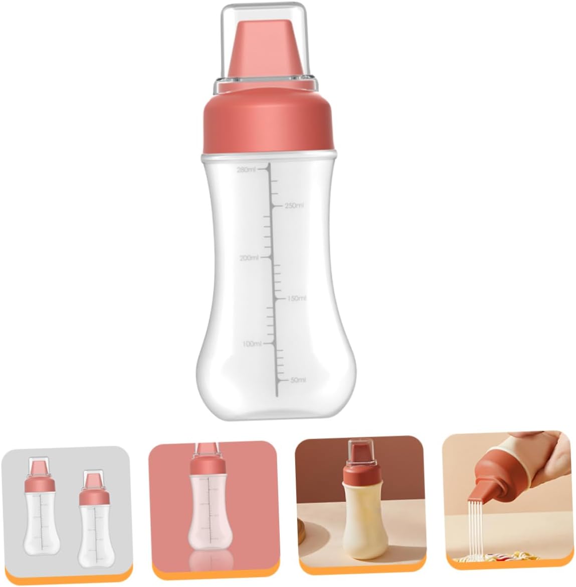 Zerodeko 5-Hole Condiment Squeeze Bottle 350ml
