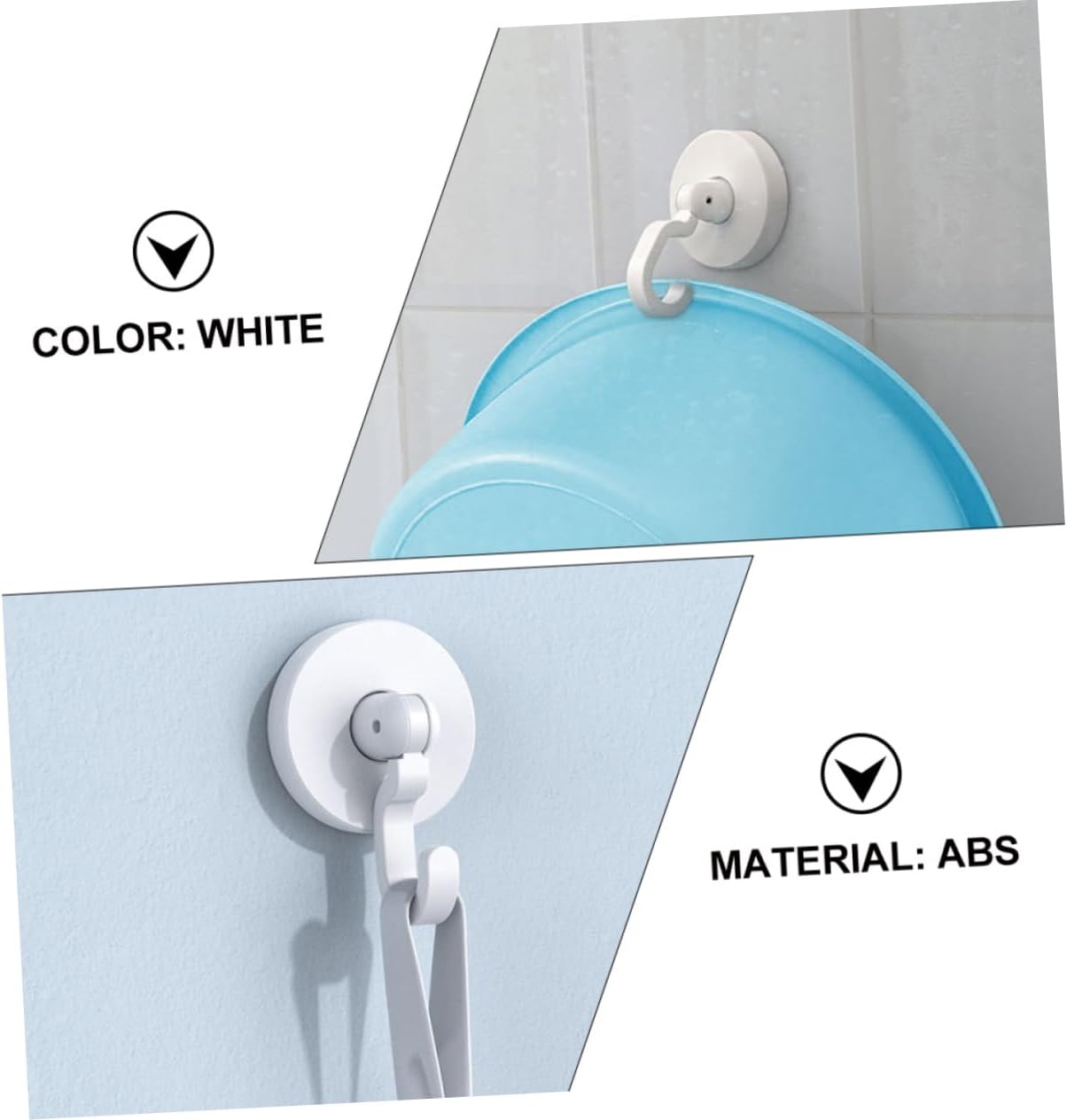 Self-Adhesive Door Hooks 3 Pack for Towels Coats Robes