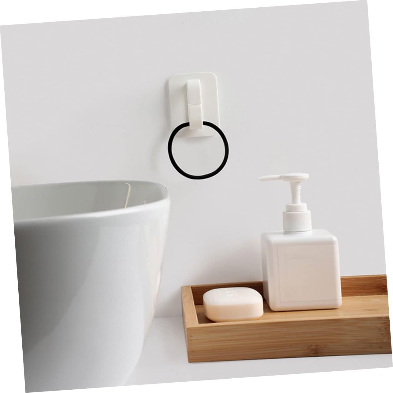 Healifty 4Pcs Wall Mount Spray Bottle Hooks for Organization