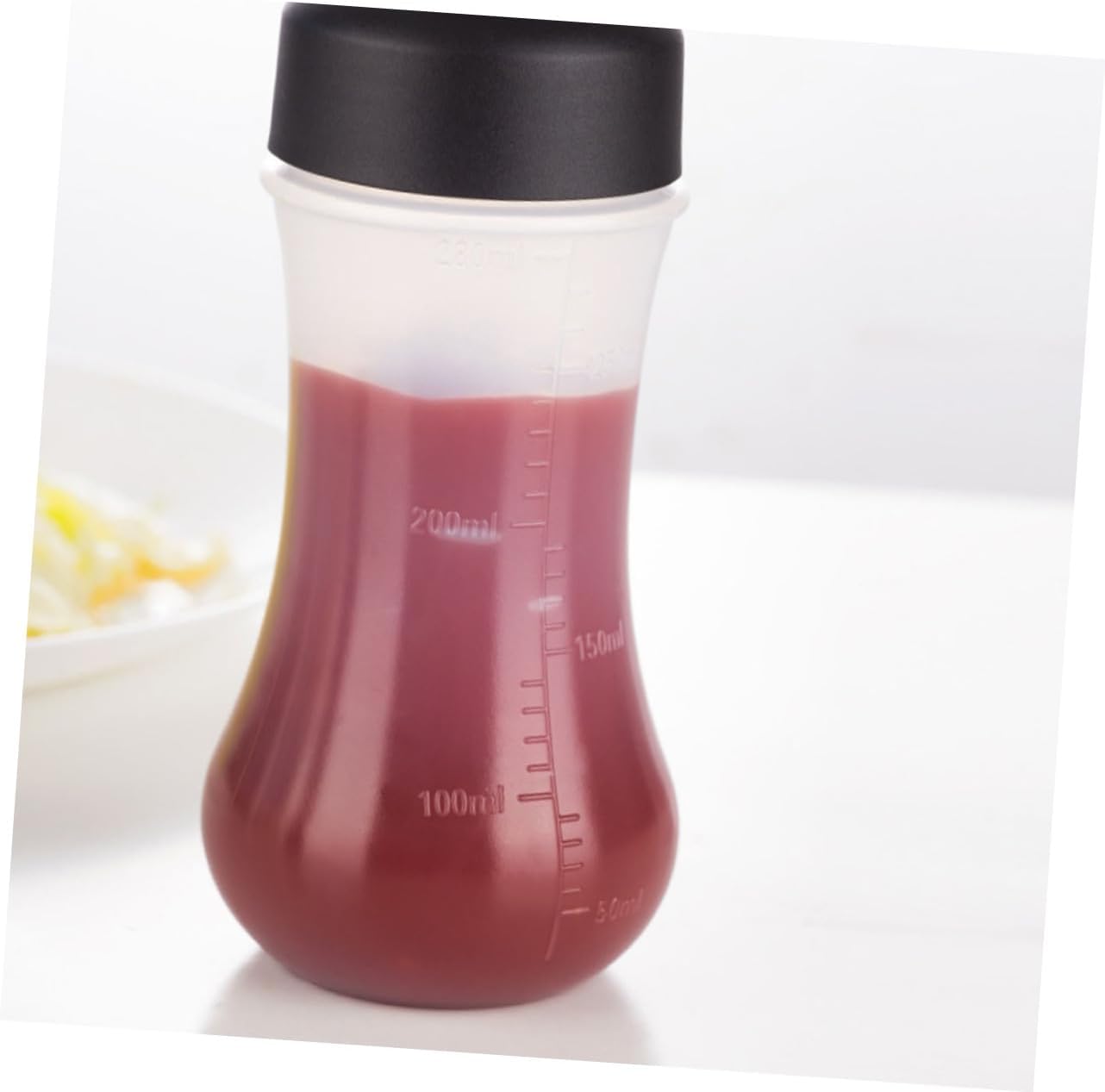 BIUDECO Ketchup Squeeze Bottles 2Pcs Portable Condiment Storage with Scale