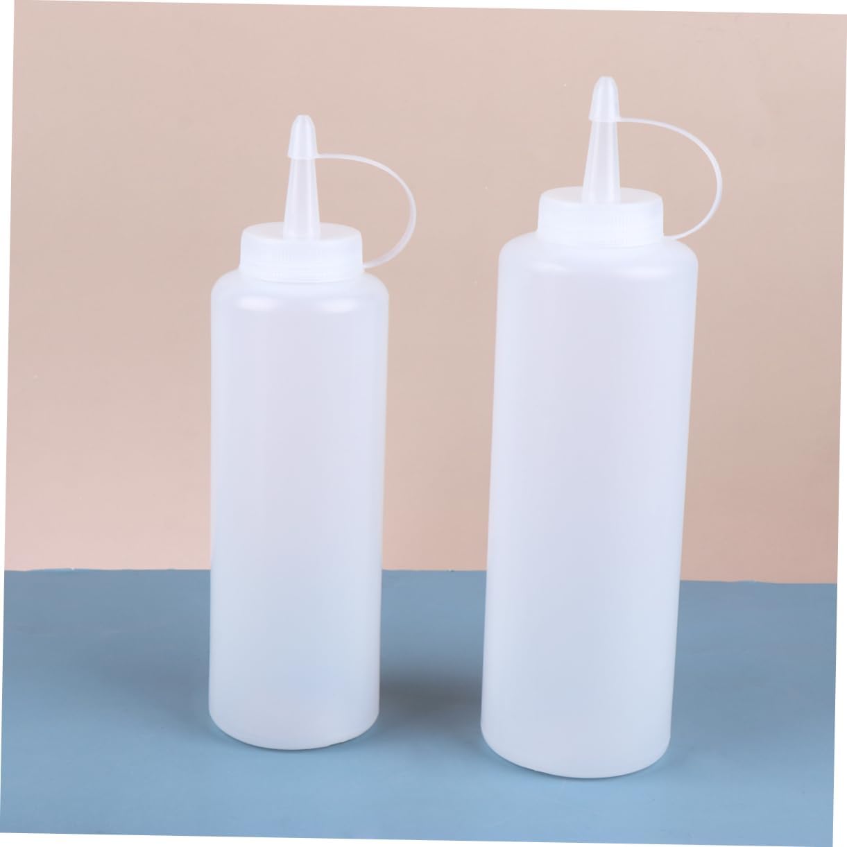 4pcs Salad Dressing Squeeze Bottles with Lids for Easy Kitchen Use