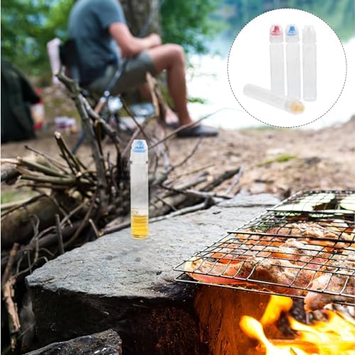 JECOMPRIS 4pcs Condiment Squeeze Bottles for Honey Oil Ketchup Salad Dressing