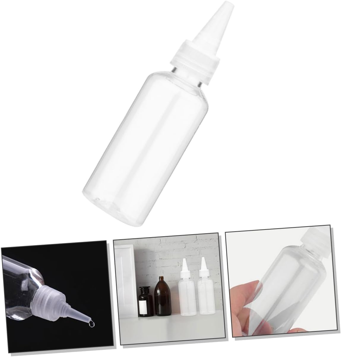 STOBAZA 20PCS Clear Condiment Squeeze Bottles 1