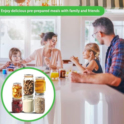 100 Pcs Canning Lids with Food Grade Silicone Seal