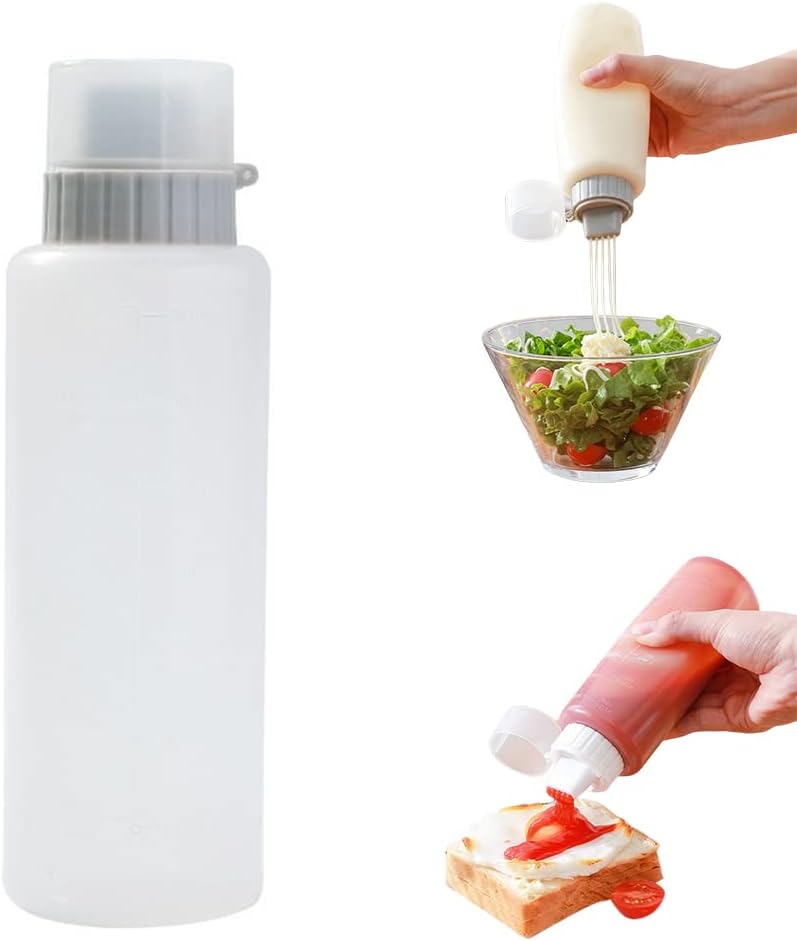 EUBUY 5-Hole Squeeze Bottle for Condiments