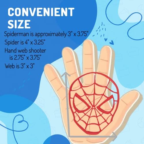 Hearts Treasure Spiderman Cookie Cutters 4 Pack