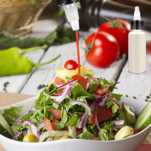 12 Pack Reusable Squeeze Bottles for Condiments