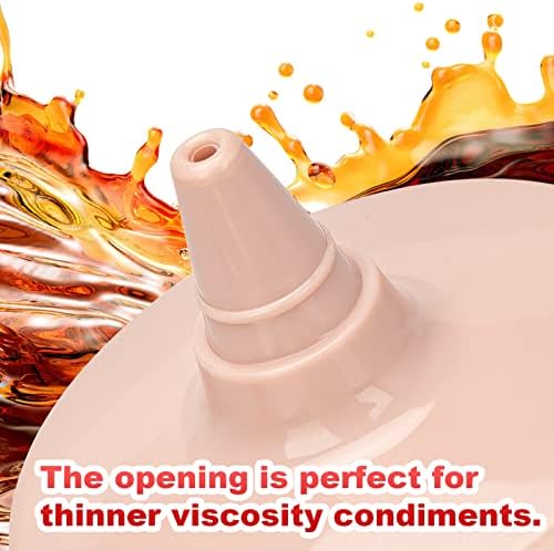 Qiuhome 12 oz Clear Condiment Squeeze Bottles Pack of 6