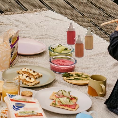 Hiceeden 16-Piece Mini Condiment Squeeze Bottles Set