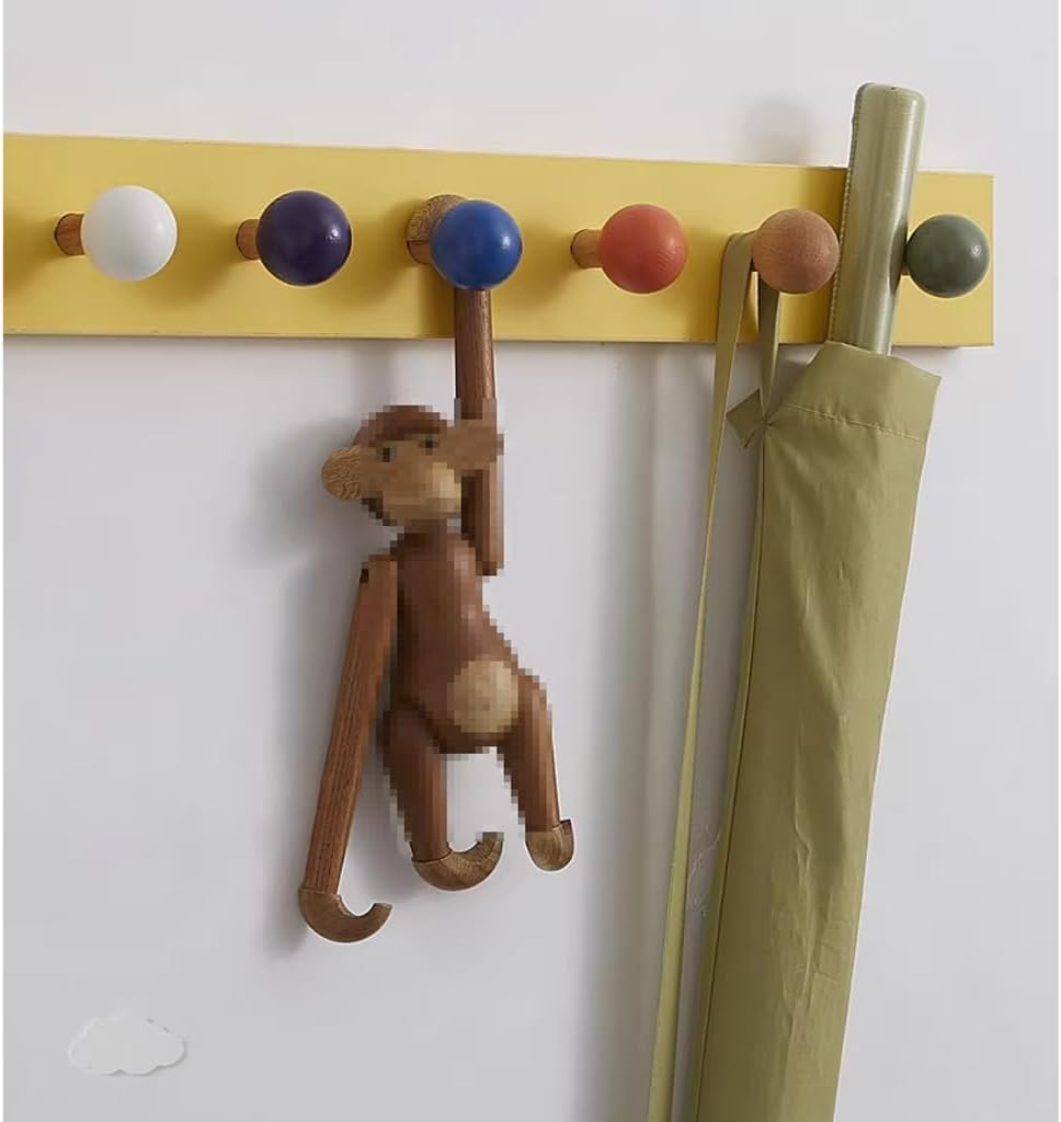 JITEM Kids Wall Coat Rack Wooden Peg Rack