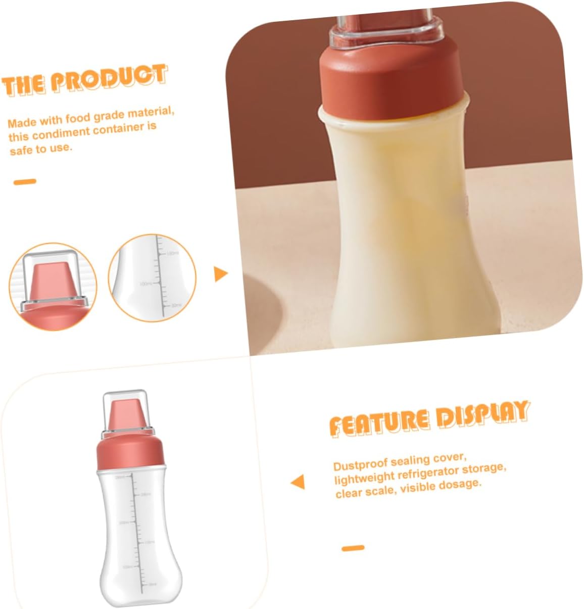 OKUMEYR Multi-Hole Squeeze Condiment Bottle