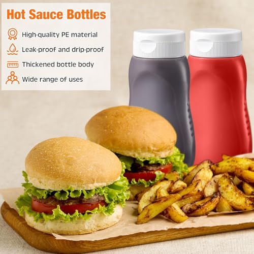 Potchen 12 Piece Condiment Squeeze Bottles Set