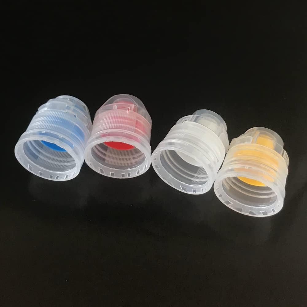 HYMAOME 4PCS Leakproof Honey Squeeze Bottles Flip Top Reusable Condiment Dispensers