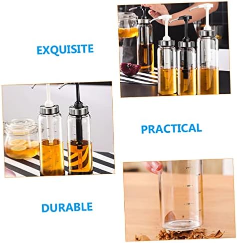 Zerodeko Honey Dispenser Jar with Metal Glass Design