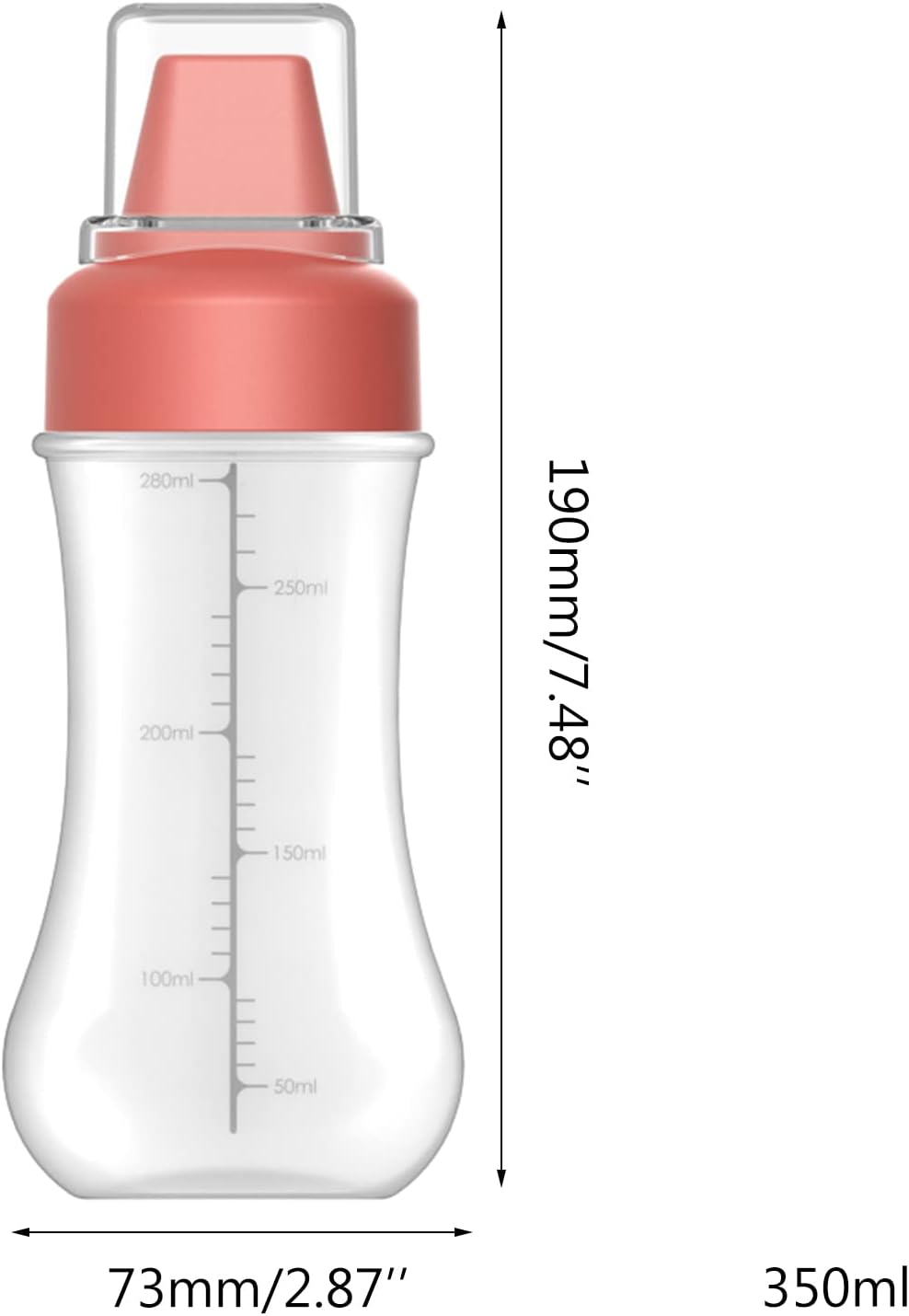 XANHOY 5 Hole Condiment Squeeze Bottle with Leak Proof Cover