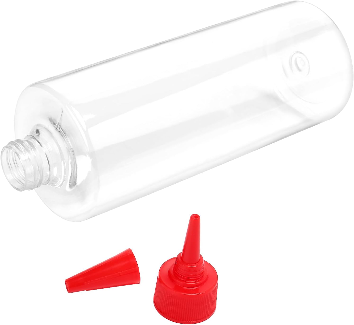 12 PCS 16 oz Clear Plastic Squeeze Bottles with Twist Top