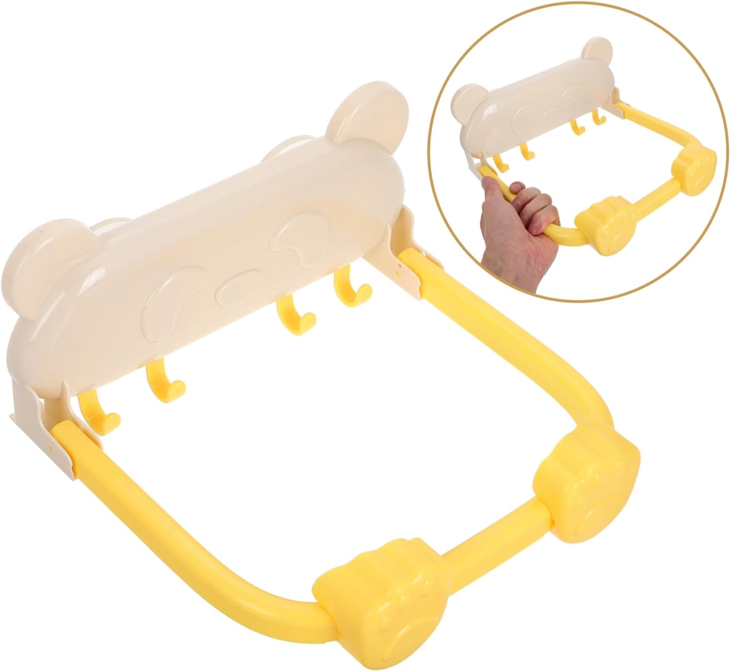 Foldable ABS Bathroom Towel Hook Organizer