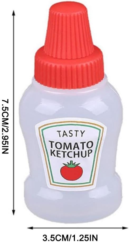Mini Condiment Squeeze Bottles 4pcs Set