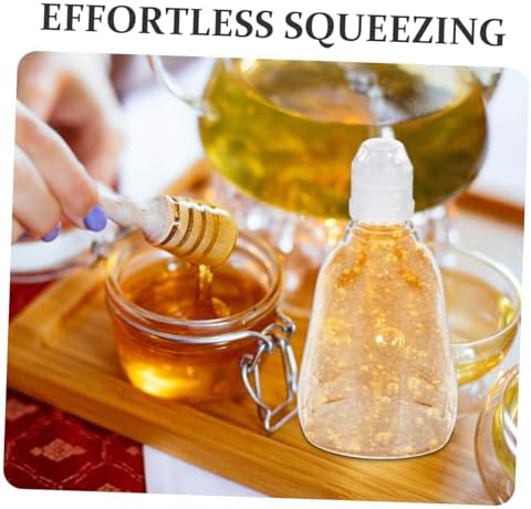 500g Clear Plastic Honey Dispenser with Flip Cap