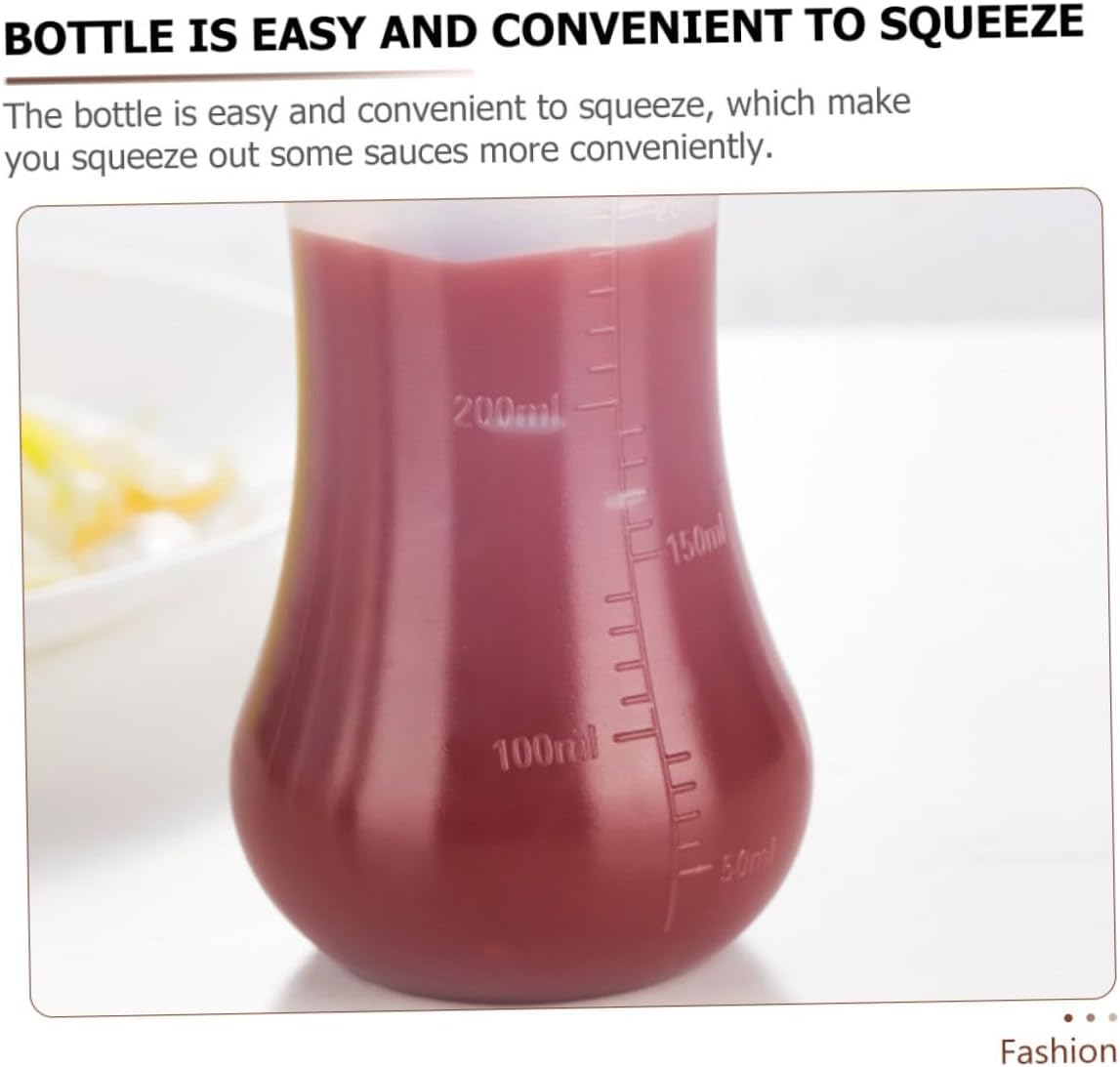 BIUDECO Ketchup Squeeze Bottles 2Pcs Portable Condiment Storage with Scale