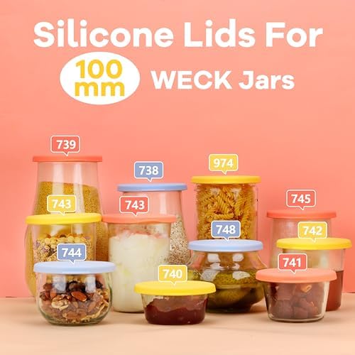 Purekra 100mm Silicone Lids for Weck Jars 2 Pack