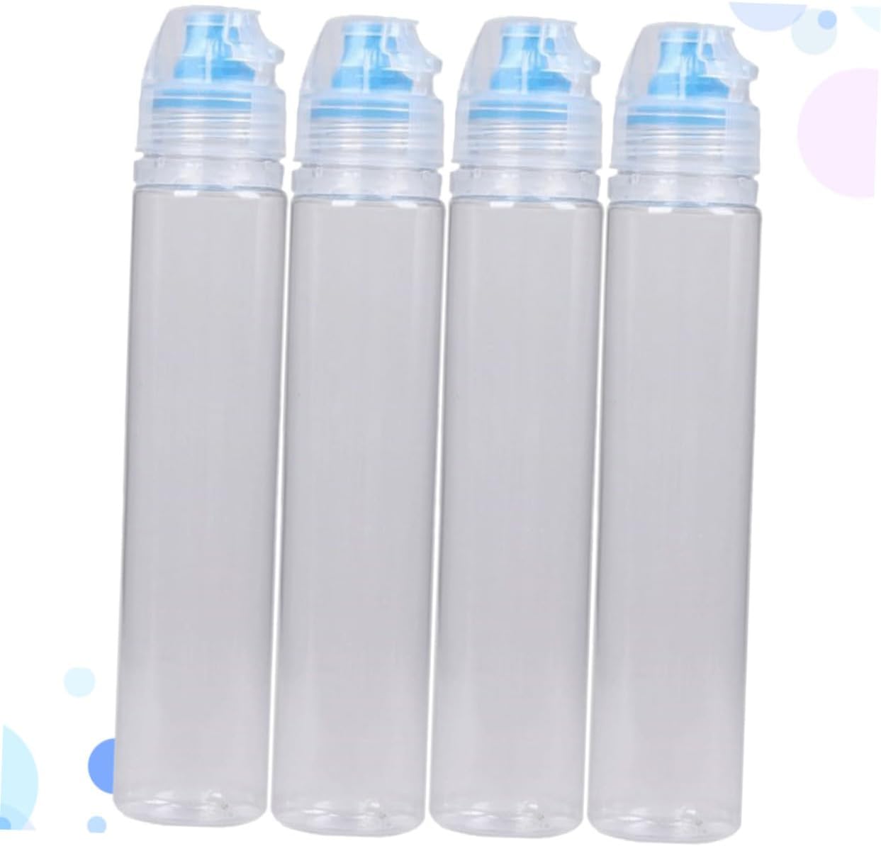 LALADEFIEE 4 Pack PVC Condiment Storage Bottles
