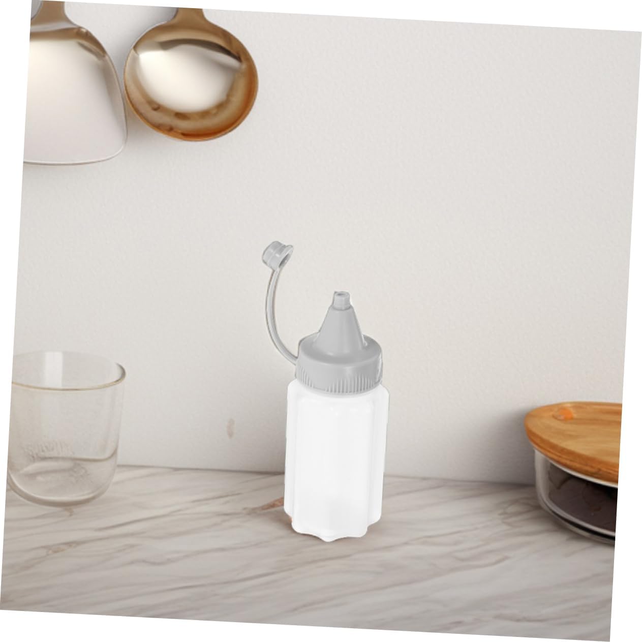 Reusable PP Condiment Squeeze Bottles for Oil Vinegar Honey